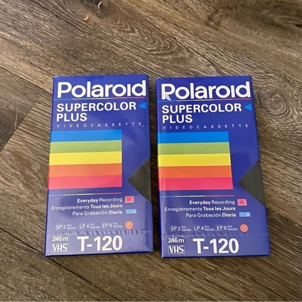 Polaroid Super color Plus Videocassette VSH 120 NEW‎